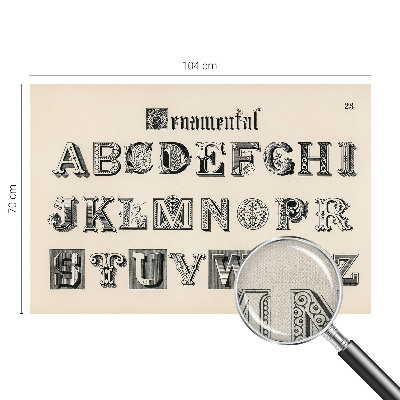 Detská tapeta Dekoratívne písmená