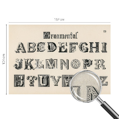 Detská tapeta Dekoratívne písmená