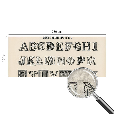 Detská tapeta Dekoratívne písmená