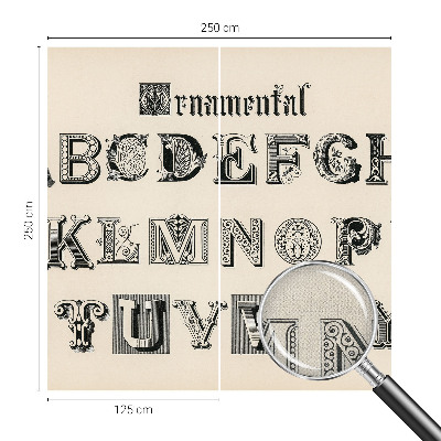 Detská tapeta Dekoratívne písmená