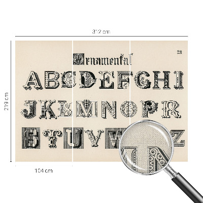 Detská tapeta Dekoratívne písmená