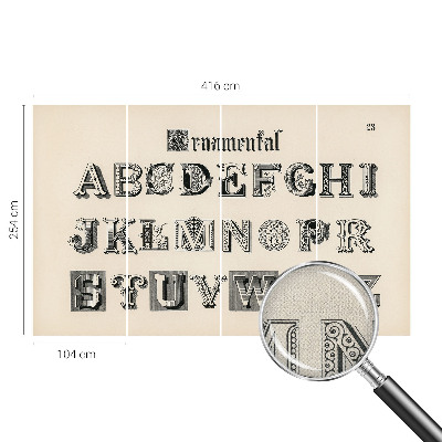 Detská tapeta Dekoratívne písmená