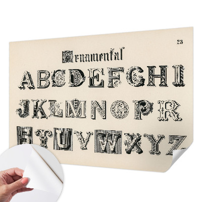 Detská tapeta Dekoratívne písmená