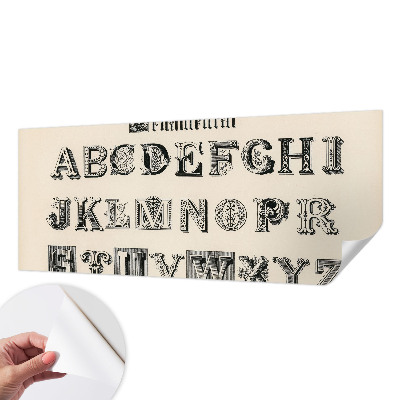 Detská tapeta Dekoratívne písmená