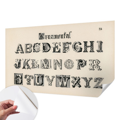 Detská tapeta Dekoratívne písmená