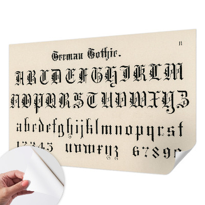 Fototapeta pre chlapca Gotické písmená