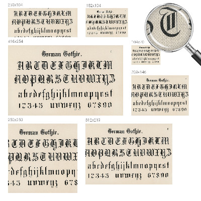 Fototapeta pre chlapca Gotické písmená