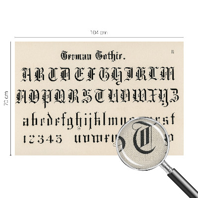 Fototapeta pre chlapca Gotické písmená