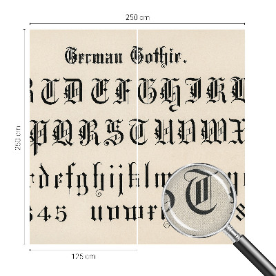 Fototapeta pre chlapca Gotické písmená