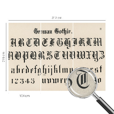 Fototapeta pre chlapca Gotické písmená