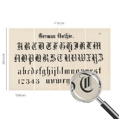 Fototapeta pre chlapca Gotické písmená