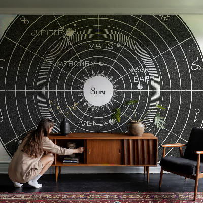 Moderná tapeta na stenu Kozmický diagram