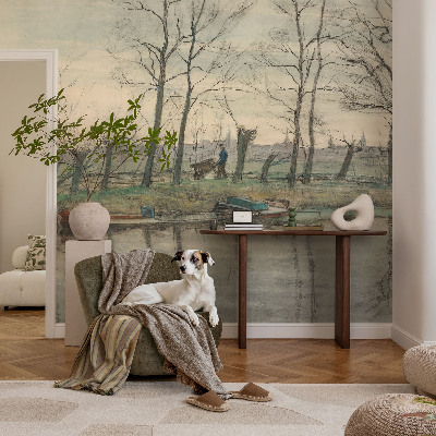 Fotografická tapeta samolepiaca Zimná krajina