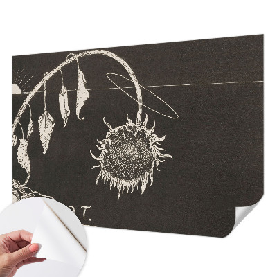 Samolepiaca fototapeta do spálne Nostalgická slnečnica