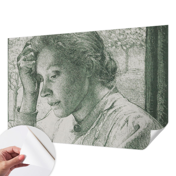 Samolepiaca fototapeta do obývačky Reflexívna žena