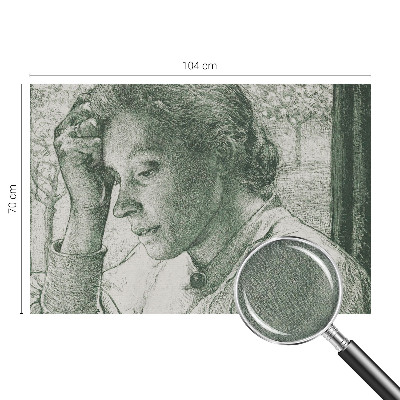 Samolepiaca fototapeta do obývačky Reflexívna žena