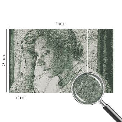 Samolepiaca fototapeta do obývačky Reflexívna žena