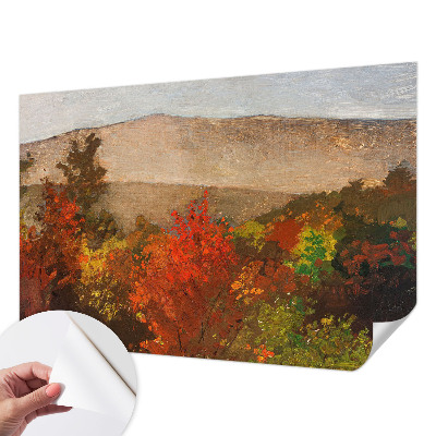 3D tapeta na stenu s motívom jesennej panorámy