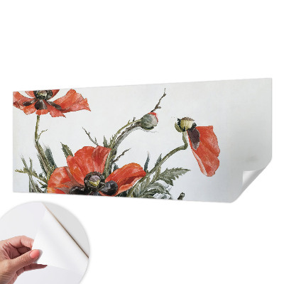 Detská tapeta Červené vlčie maky