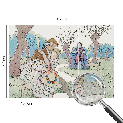 Moderná tapeta na stenu Romantická scéna