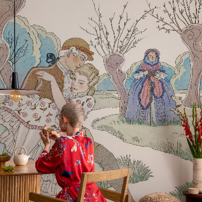 Moderná tapeta na stenu Romantická scéna