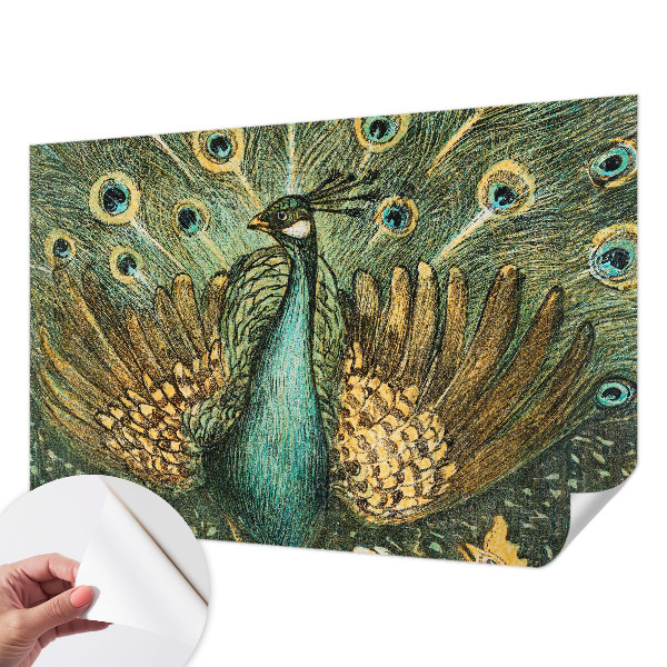 Samolepiaca fototapeta do detskej izby Majestátny páv