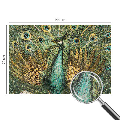 Samolepiaca fototapeta do detskej izby Majestátny páv