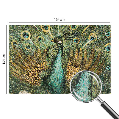 Samolepiaca fototapeta do detskej izby Majestátny páv