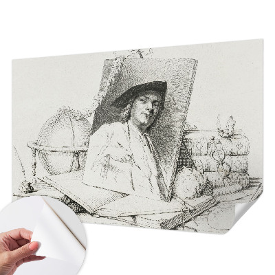 Samolepiaca tapeta Umelecký portrét