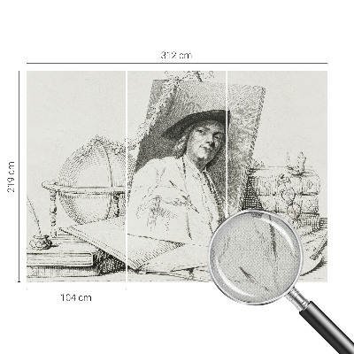 Samolepiaca tapeta Umelecký portrét