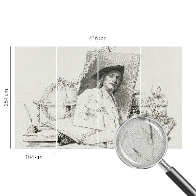 Samolepiaca tapeta Umelecký portrét