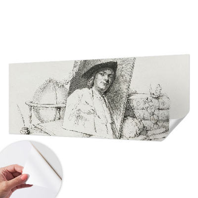 Samolepiaca tapeta Umelecký portrét