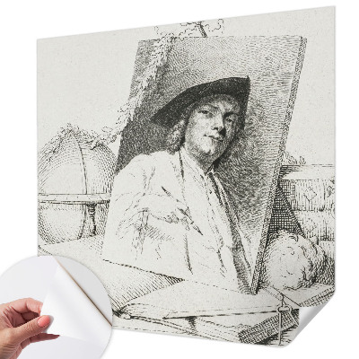 Samolepiaca tapeta Umelecký portrét