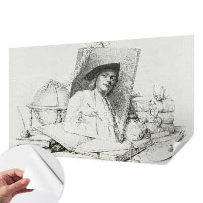 Samolepiaca tapeta Umelecký portrét