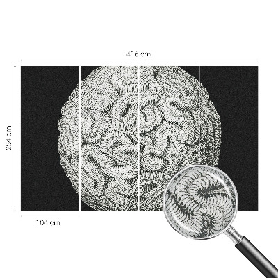 Samolepiaca fototapeta Sférická štruktúra