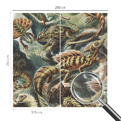 Samolepiaca fototapeta do obývačky Exotické plazy