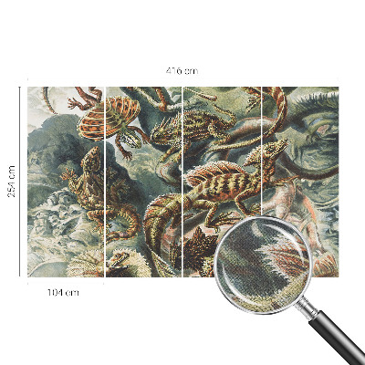 Samolepiaca fototapeta do obývačky Exotické plazy