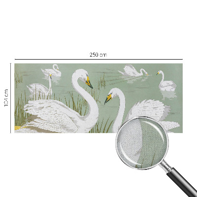 3D tapeta na stenu Labutie jazero