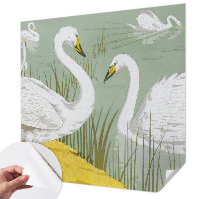 3D tapeta na stenu Labutie jazero