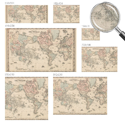 Tapeta do detskej izby Historická mapa