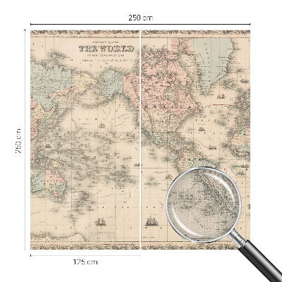 Tapeta do detskej izby Historická mapa