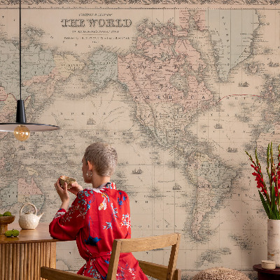 Tapeta do detskej izby Historická mapa