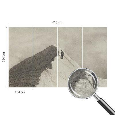 Moderná tapeta na stenu Osamelý horolezec