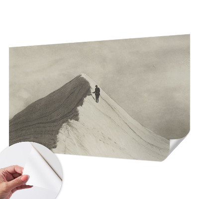 Moderná tapeta na stenu Osamelý horolezec