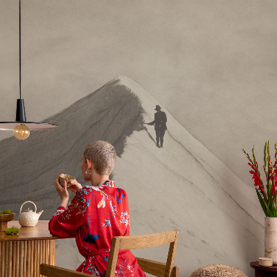 Moderná tapeta na stenu Osamelý horolezec