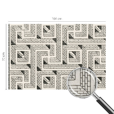 3D tapeta na stenu Tehlové bludisko