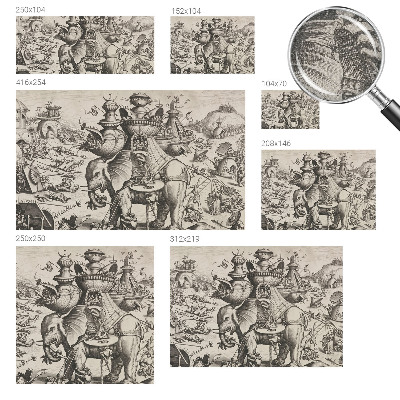 Samolepiaca fototapeta do obývačky Groteskná bitka