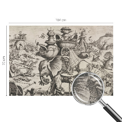 Samolepiaca fototapeta do obývačky Groteskná bitka