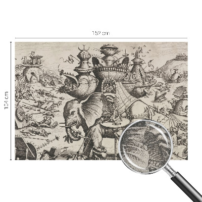 Samolepiaca fototapeta do obývačky Groteskná bitka