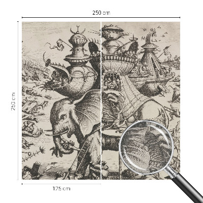 Samolepiaca fototapeta do obývačky Groteskná bitka